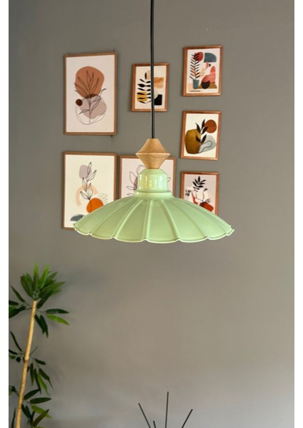 Risso Mint Metal Avize Tekli Küçük Q Kafa Başlık Rustik Cafe Mutfak Modern Sarkıt Aydınlatma