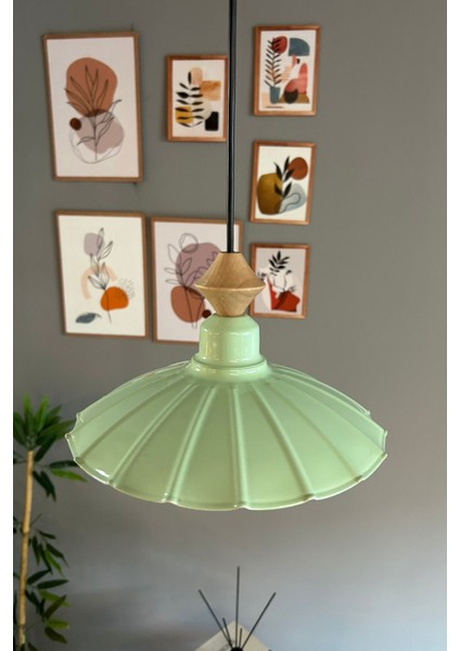 Risso Mint Metal Avize Tekli Küçük Q Kafa Başlık Rustik Cafe Mutfak Modern Sarkıt Aydınlatma