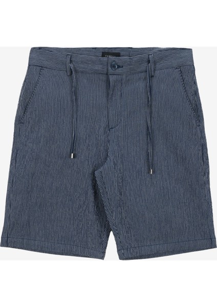 Bağlamalı Bel Basic Lacivert Erkek Bermuda Şort Fabresa modelleri