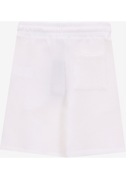 Lastikli Bel Basic Kırık Beyaz Erkek Çocuk Şort D5SB-SHT3254 fiyatları