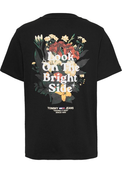 Bisiklet Yaka Siyah Kadın T-Shirt DW0DW21341BDS fiyatları