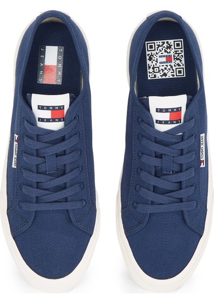 Lacivert Erkek Sneaker Tjm Lace Up Canvas Color