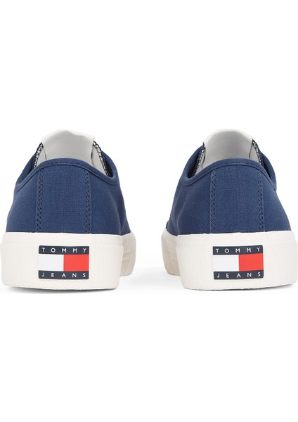 Lacivert Erkek Sneaker Tjm Lace Up Canvas Color