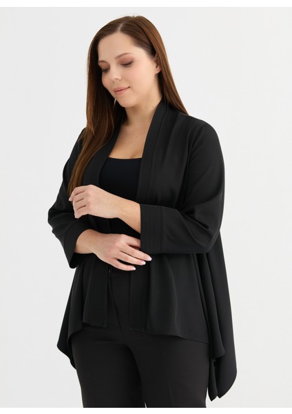 Normal Siyah Kadın Ceket 25YSL1482-BB
