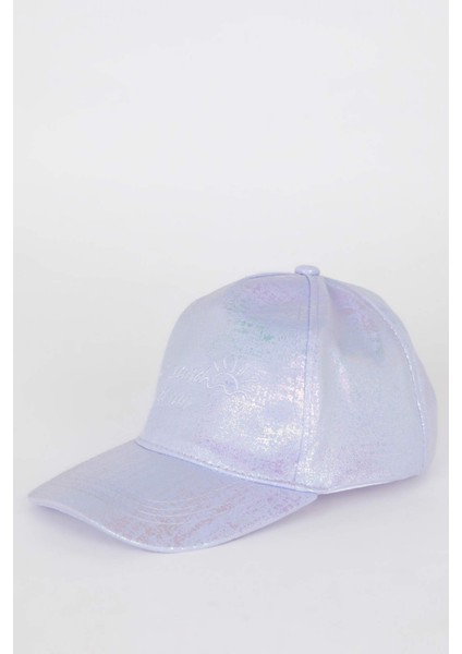 Kız Çocuk Nakışlı Simli Kumaş Cap Şapka C0584A825SM