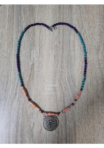 Mor ve Turkuaz Kolye fiyatları