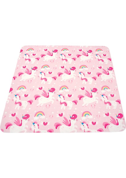 Unicorns 150x150 cm Oyun Matı Bebek Ve Çocuk Halısı