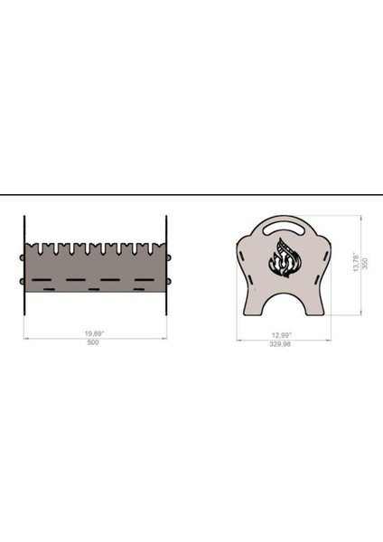 Mangal Portatif 50*30 fırsatları