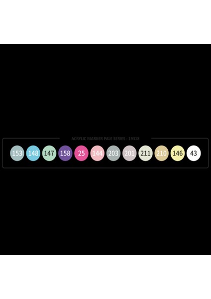 Rich Art-X Acrylic Duo Marker Pale Serisi 12 RENK-19318 modelleri