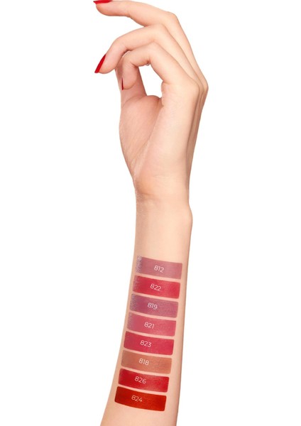 Uzun Süre Kalıcı Nemlendirici Pürüzsüz Etkili Yarı Mat Ruj - Satin Touch Lipstick 815 Ancient Copper modelleri