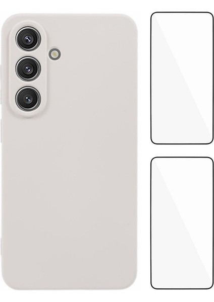 Samsung Galaxy S25 Hassas Lens Deliği Yumuşak Tpu Telefon Arka Kapak ile 2 Adet Ekran Filmi (Yurt Dışından)
