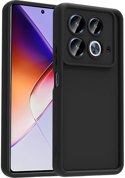 Infinix Note 40 Pro Uyumlu Kılıf Kamera Korumalı Kenarları Şişkin Yumuşak Şık Slikon Kapak