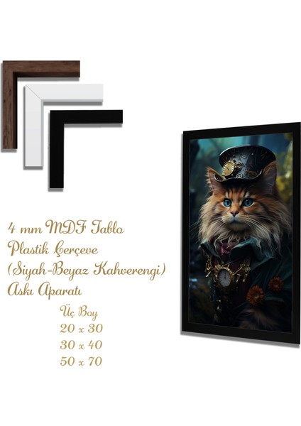 Ahşap Tablolar- Yapay Zeka ile Oluşturulmuş Görseller Uv Baskı-Mdf Tablo /5521