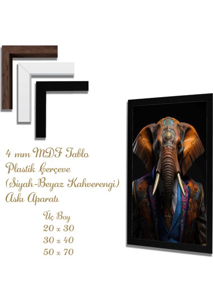 Ahşap Tablolar- Yapay Zeka ile Oluşturulmuş Görseller Uv Baskı-Mdf Tablo /5261