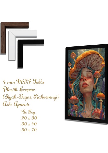 Ahşap Tablolar- Yapay Zeka ile Oluşturulmuş Görseller Uv Baskı-Mdf Tablo /5919
