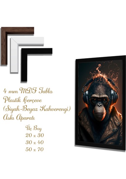 Ahşap Tablolar- Yapay Zeka ile Oluşturulmuş Görseller Uv Baskı-Mdf Tablo /6048