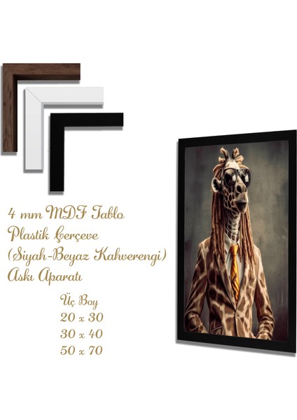 Ahşap Tablolar- Yapay Zeka ile Oluşturulmuş Görseller Uv Baskı-Mdf Tablo /5387