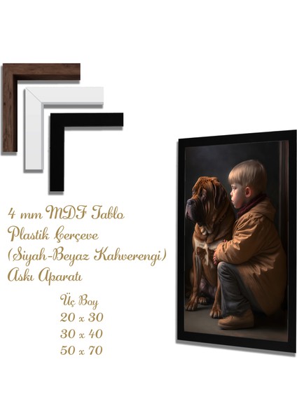 Ahşap Tablolar- Yapay Zeka ile Oluşturulmuş Görseller Uv Baskı-Mdf Tablo /6983