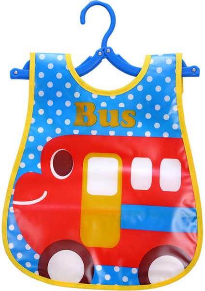 Üç Boyutlu Su Geçirmez Önlük Salya Akan Havlu Yemek Cebi Eva Yemek Kıyafetleri Velcro Önlükler (Yurt Dışından)