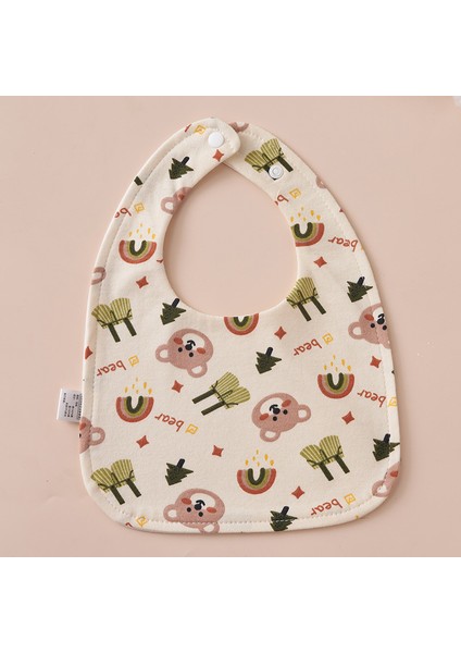 U Şeklinde Önlük Su Geçirmez Salya Akan Havlu Pamuk Tükürük Önleyici Süt Su Yeme Önlüğü Havlu (Yurt Dışından)