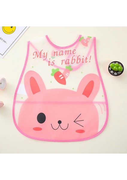 Üç Boyutlu Su Geçirmez Önlük Salya Akan Havlu Yemek Cebi Eva Yemek Kıyafetleri Velcro Önlükler (Yurt Dışından)