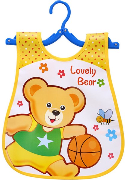 Üç Boyutlu Su Geçirmez Önlük Salya Akan Havlu Yemek Cebi Eva Yemek Kıyafetleri Velcro Önlükler (Yurt Dışından)