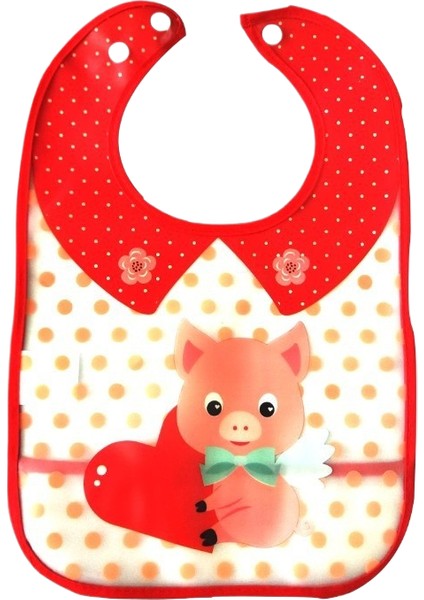 Toddler Drool Havlu Önlüğü Karikatür Besleme Cebi Taşınabilir Yıkanmaz Eva Önlükler (Yurt Dışından)