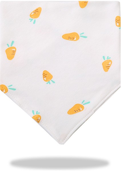 Üçgen Havlu Salya Havlu Pamuk Baskılı Karikatür Çift Katmanlı Önlük Cepli Eşarp (Yurt Dışından)