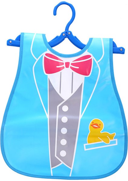 Üç Boyutlu Su Geçirmez Önlük Salya Akan Havlu Yemek Cebi Eva Yemek Kıyafetleri Velcro Önlükler (Yurt Dışından)