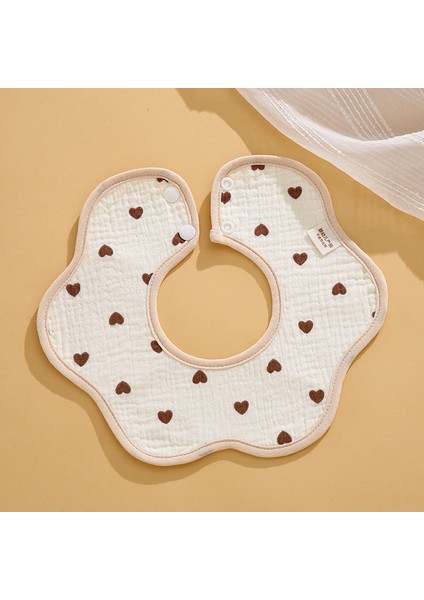 Salya Akıtan Havlu Krep Su Geçirmez Bir Sınıf Petal Önlük Pamuk Sonbahar Yeme Karikatür Önlükler (Yurt Dışından)