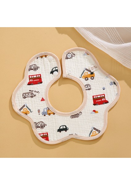 Salya Akıtan Havlu Krep Su Geçirmez Bir Sınıf Petal Önlük Pamuk Sonbahar Yeme Karikatür Önlükler (Yurt Dışından)