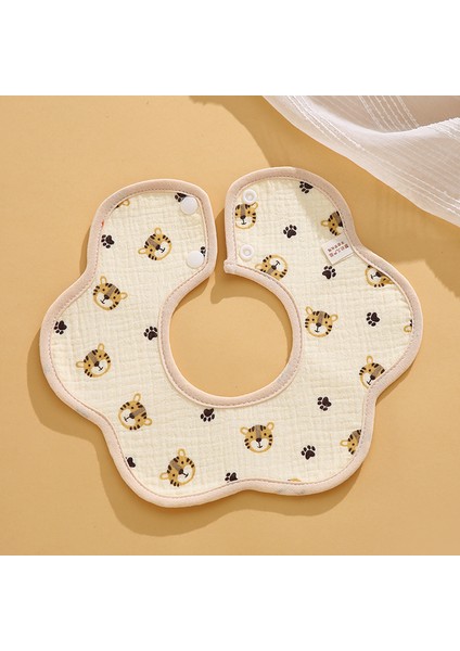 Salya Akıtan Havlu Krep Su Geçirmez Bir Sınıf Petal Önlük Pamuk Sonbahar Yeme Karikatür Önlükler (Yurt Dışından)