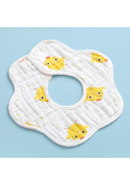 Salya Akıtan Havlu Pamuk Önlükler Altı Katlı Gazlı Bez Petal Önlükler (Yurt Dışından)