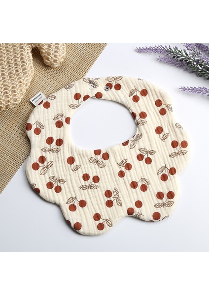 Petal Bib Drool Bib Drool Towela A Sınıfı Pamuk Altı Katlı Gazlı Bez Önlükler (Yurt Dışından)