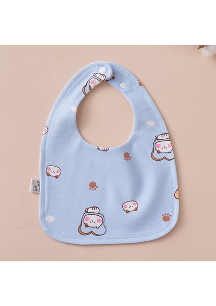 U Şeklinde Önlük Su Geçirmez Salya Akan Havlu Pamuk Tükürük Önleyici Süt Su Yeme Önlüğü Havlu (Yurt Dışından)