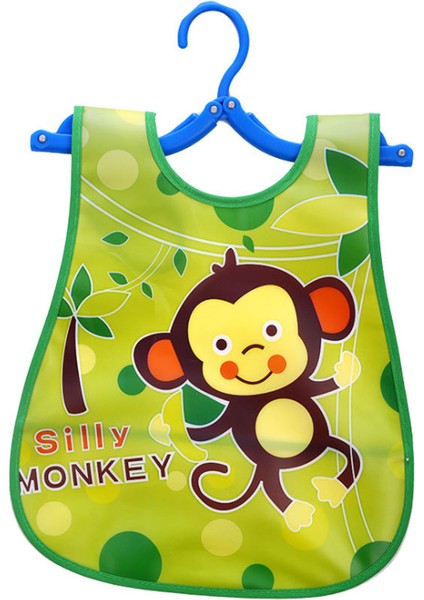 Üç Boyutlu Su Geçirmez Önlük Salya Akan Havlu Yemek Cebi Eva Yemek Kıyafetleri Velcro Önlükler (Yurt Dışından)