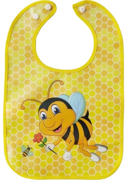 Toddler Drool Havlu Önlüğü Karikatür Besleme Cebi Taşınabilir Yıkanmaz Eva Önlükler (Yurt Dışından)