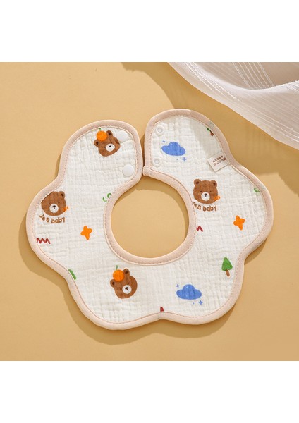 Salya Akıtan Havlu Krep Su Geçirmez Bir Sınıf Petal Önlük Pamuk Sonbahar Yeme Karikatür Önlükler (Yurt Dışından)