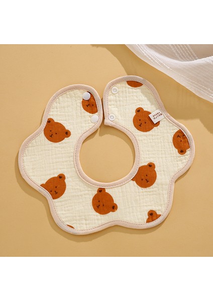 Salya Akıtan Havlu Krep Su Geçirmez Bir Sınıf Petal Önlük Pamuk Sonbahar Yeme Karikatür Önlükler (Yurt Dışından)