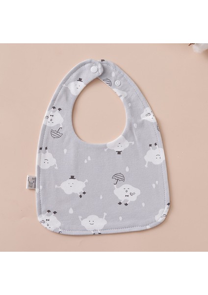 U Şeklinde Önlük Su Geçirmez Salya Akan Havlu Pamuk Tükürük Önleyici Süt Su Yeme Önlüğü Havlu (Yurt Dışından)