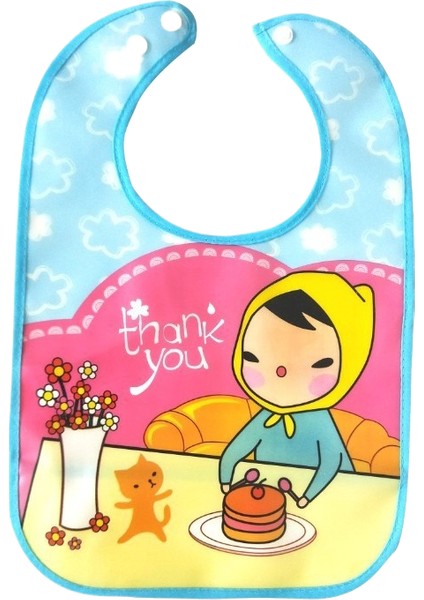 Toddler Drool Havlu Önlüğü Karikatür Besleme Cebi Taşınabilir Yıkanmaz Eva Önlükler (Yurt Dışından)