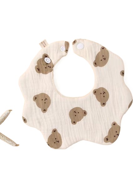 Altı Kat Gazlı Bez Petal Önlük Pamuk Salya Akıtma Havlusu Yenidoğan Önlükleri Bebek Tükürme Önleyici Havlu Pamuk (Yurt Dışından)