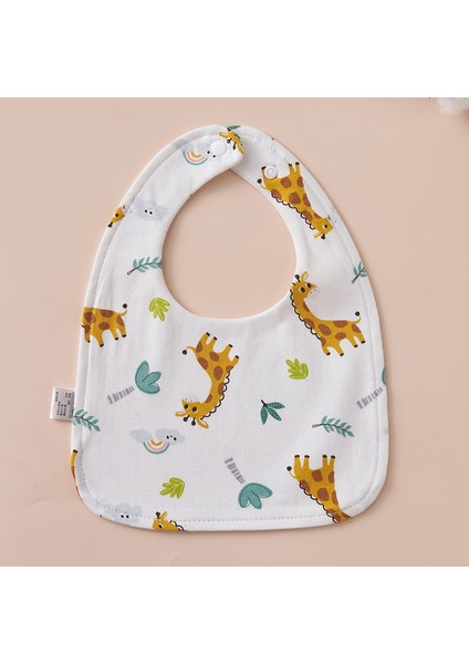 U Şeklinde Önlük Su Geçirmez Salya Akan Havlu Pamuk Tükürük Önleyici Süt Su Yeme Önlüğü Havlu (Yurt Dışından)