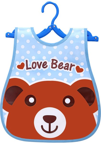 Üç Boyutlu Su Geçirmez Önlük Salya Akan Havlu Yemek Cebi Eva Yemek Kıyafetleri Velcro Önlükler (Yurt Dışından)