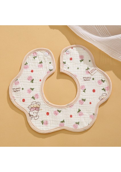 Salya Akıtan Havlu Krep Su Geçirmez Bir Sınıf Petal Önlük Pamuk Sonbahar Yeme Karikatür Önlükler (Yurt Dışından)