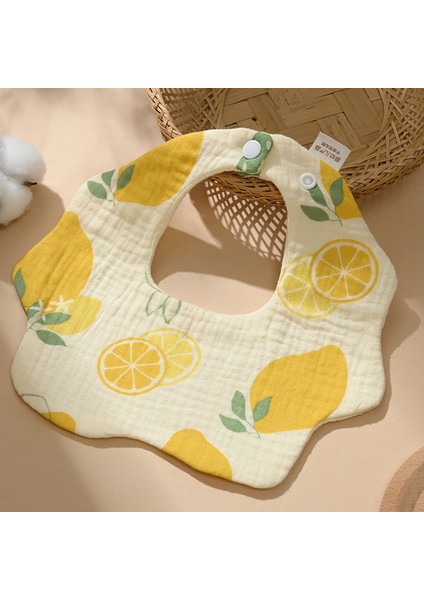 Önlük A Tipi Pamuklu Gazlı Bez Önlük Yumuşak Altı Katlı Gazlı Bez Salya Havlusu (Yurt Dışından)