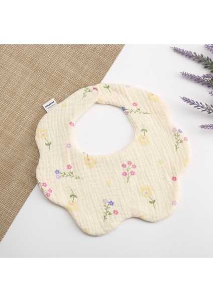 Petal Bib Drool Bib Drool Towela A Sınıfı Pamuk Altı Katlı Gazlı Bez Önlükler (Yurt Dışından)