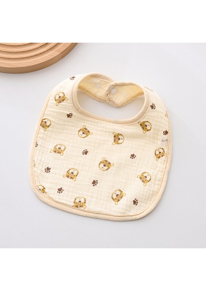 Önlük A Tipi Pamuklu Gazlı Bez Önlük Yumuşak Altı Katlı Gazlı Bez Salya Havlusu (Yurt Dışından)