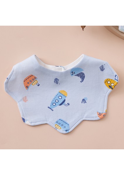 Önlük Salya Havlu Yeme Önlüğü Pamuk Su Geçirmez Tükürük Kalınlaştırılmış ve Genişletilmiş Pirinç Cebi (Yurt Dışından)