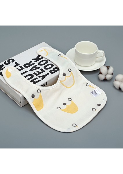 Salya Akıtan Havlu Pamuk Önlükler Altı Katlı Gazlı Bez Petal Önlükler (Yurt Dışından)